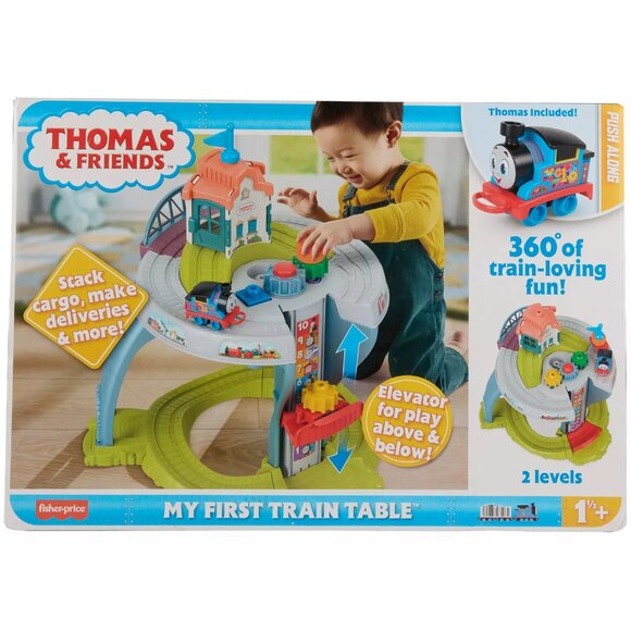 Thomas & Friends My First Train Table Toddler Toy w/ Track Fine Motor Activities - Picture 1 of 9